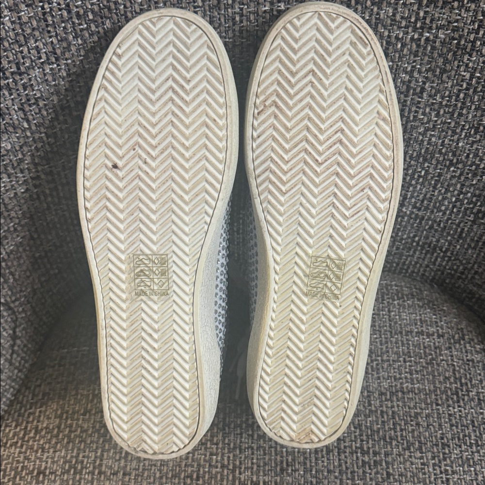 Mi.iM Miko Rubber Sole Lace-up Rhinestone Suede Star Sneakers size 8.5 - Picture 6 of 11